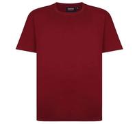 Espionage Men's Plus Size Crew Neck Classic Tee Shirt in Wine 2XL