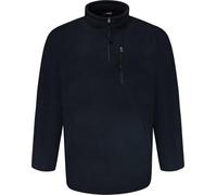 Espionage Men's Plus Size Fleece 1/4 Zip Jacket 2XL To 8XL in Navy in 7XL