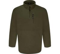 Espionage Men's Plus Size Fleece 1/4 Zip Jacket 2XL To 8XL in Olive in 8XL