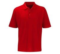 Espionage Men's Plus Size Pique Polo (P074) in Red 6XL