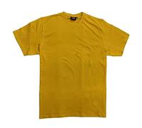Espionage Men's Plus Size Plain T-Shirt (T015) in Mustard 6XL