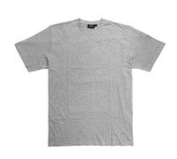 Espionage Men's Plus Size Poly Cotton Short Sleeve Tee Shirt (T015M) Silver Marl in XXL