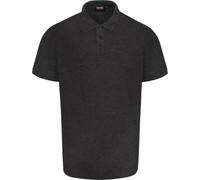 Espionage Men's Plus Size Premium Cotton Pique Polo in Charcoal 6XL