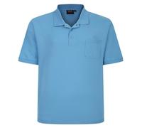 Espionage Men's Plus Size Premium Cotton Pique Polo Shirt (PO74) in Denim Blue 6XL