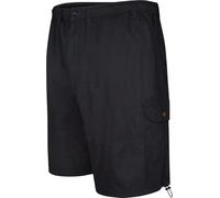 Espionage Men's Plus Size Ripstop Pure Cotton Shorts with Velcro Fastening Pockets (ST055) Navy in 8XL