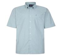 Espionage Mens Plus Size SH399 Check S/S Shirt 5XL White/Gold