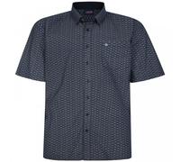 Espionage Mens Plus Size SH402 AOP Geometric S/S Shirt 4XL Navy