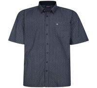 Espionage Mens Plus Size SH402 AOP Geometric S/S Shirt 5XL Navy