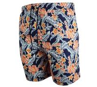 Espionage Mens Plus Size SW095 Floral Print Beach Swim Shorts 3XL Navy
