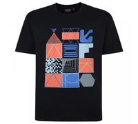 Espionage Mens Plus Size T399 Abstract Print T-Shirt 5XL Navy