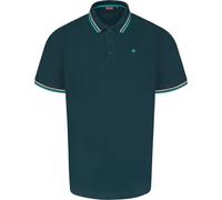Espionage Mens Tipped Collar SS Pique Polo Shirt - Blue - 4XL