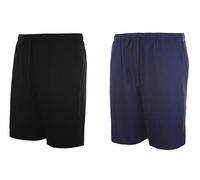 Espionage Mens Twin Pack Pure Cotton Lightweight Jersey Shorts (034) in Size 2XL to 8XL
