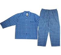 Espionage Poly Cotton Big Size Pyjamas 2XL to 8XL Check in Turquise Color