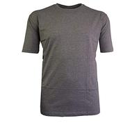 Espionage Premium Combed Cotton Crew Neck Tee Shirt in Silver Marl in 5XL