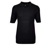 Espionage Premium Cotton Pique Polo Shirt with Front Pocket (074A) in Black in 3XL
