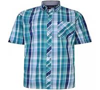 Espionage (SH385 Men's Plus Size Check Shirts in Green 7XL