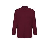 Espionage Shirt Plain Long Sleeve Button Up Collared Formal Mens Plus Size SH151 (UK, Alpha, 5XL, Plus, Regular, Wine)