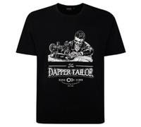Espionage Short Sleeve T-Shirt for Men with Dapper Tailor Print in Dapper Tailor, 3XL