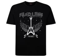 Espionage Short Sleeve T-Shirt for Men with Fearless Print in Fearless, 5XL