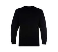 Espionage Sweatshirt Plain Long Sleeve Crew Neck Pullover Casual Mens Plus Size 2XL-8XL LW016 (UK, Alpha, 4XL, Plus, Regular, Black)
