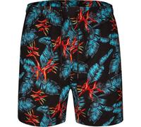 Espionage Swimshorts for Men Leaf Print in Black, 4XL