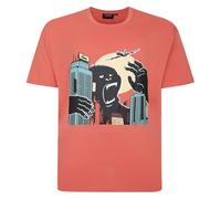Espionage T Shirt Kong Pop Art Crew Neck Printed Casual Top Mens 2XL-8XL T424 (UK, Alpha, 4XL, Plus, Regular, Orange)