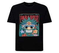 Espionage T Shirt Paradise Printed Crew Neck Casual Summer Top Mens 2-8XL T430 (UK, Alpha, 4XL, Plus, Regular, Black)