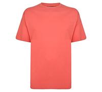 Espionage (T015 Men's Plus Size Premium Combed Cotton Crew Neck T-Shirt Shirt in Soft Orange 2XL