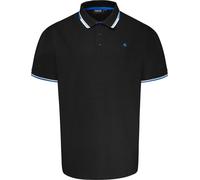Espionage Tipped SS Pique Polo Shirt in Black 3XL 4XL 5XL 6XL 7XL 8XL