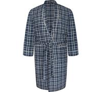 Espionage Traditional Checked Dressing Gown Polycotton Mens Robe 2XL-8XL PJ157 (UK, Alpha, 4XL, Plus, Regular, Blue Check)