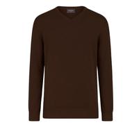 Espionage V Neck Pullover For Men in Dark Brown, 3XL