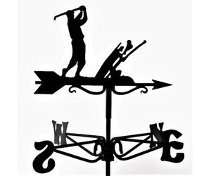 Espira 2911 Golfer Black Mini Weathervane