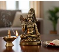 ESPLANADE 5" Brass Shiva Adiyogi Natraj Idol