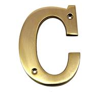 esplanade Brass House Hotel Door Name - Wall Door Plaque Alphabet Letter "Z" - 4" Inches ("C" Alphabet - 4)