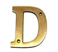 esplanade Brass House Hotel Door Name - Wall Door Plaque Alphabet Letter "Z" - 4" Inches ("D" Alphabet - 4)