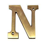 esplanade Brass House Hotel Door Name - Wall Door Plaque Alphabet Letter "Z" - 4" Inches ("N" Alphabet - 4)