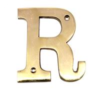 esplanade Brass House Hotel Door Name - Wall Door Plaque Alphabet Letter "Z" - 4" Inches ("R" Alphabet - 4)