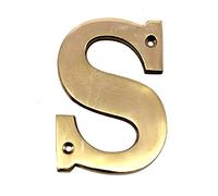 esplanade Brass House Hotel Door Name - Wall Door Plaque Alphabet Letter "Z" - 4" Inches ("S" Alphabet - 4)