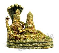 eSplanade - Brass Lakshmi Narayan God Vishnu with Laxmi in KSheer Sagar Idol Murti Statue