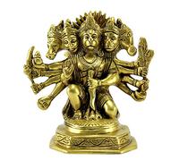 ESPLANADE Brass Panchmukhi Hanuman Anjaneya Pavan Putra Bajrangbali Maruti Idol Murti Moorti Statue - 7 inches