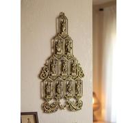 ESPLANADE - Brass Vishnu Dashavatar (Ten Incarnations of Lord Vishnu) Wall hanging (25")