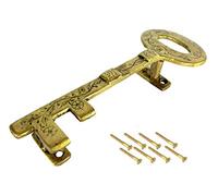 ESPLANADE Designer Peacock Brass Door Handle (Treasure Key)