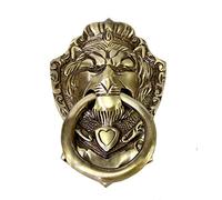 eSplanade Lion Mouth Door Knocker, Yellow, 3.5 x 2.5 x 5.5-Inch