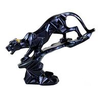 ESPLANADE Resin Black Panther Sculpture Statue Figurine Showpiece | Statement Decorative Item Home Decor - 9.5" Inches (Length)