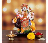 eSplanade Resin Durga Maa Mata Rani Sherawali Murti Idol Statue Sculpture - 11.5 inches | Pooja Idols | Home Decor