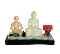 ESPLANADE Resin Mahaveer Mahavir Jain Dev Shastra Guru Murti Statue Idol Sculpture - 13 inches
