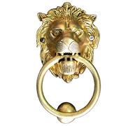 Esplanade StonKraft Brass Lion Sculpted Door Knocker Gate/Door Accessories - 5" Inches