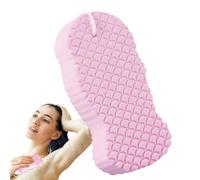 Esponja exfoliante para el cuerpo - Esponja de baño exfoliante súper con cordón - Esponja de baño absorbente, exfoliante de para eliminar la piel muerta, esponja de baño