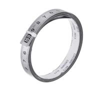 EsportsMJJ 19mm Width Self-Adhesive Measuring Tape Stainless Steel Workbench Ruler Adhesive Backed Tape Measure Metric Scale Ruler (left to right, 4M)