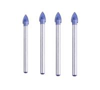 EsportsMJJ 4pcs 6/8/10/12mm Triangle Tip Glass Drill Bit 6-12mm Tile Cermic Drill Bit Set